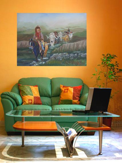 wall art,decorating with original art