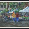 Urban Farmer's Market 18hx24w - Cityscape