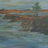 River of Life. Original 18 x 24 acrylic painting. Landscape of the Mendota River on the west side of Fresno County